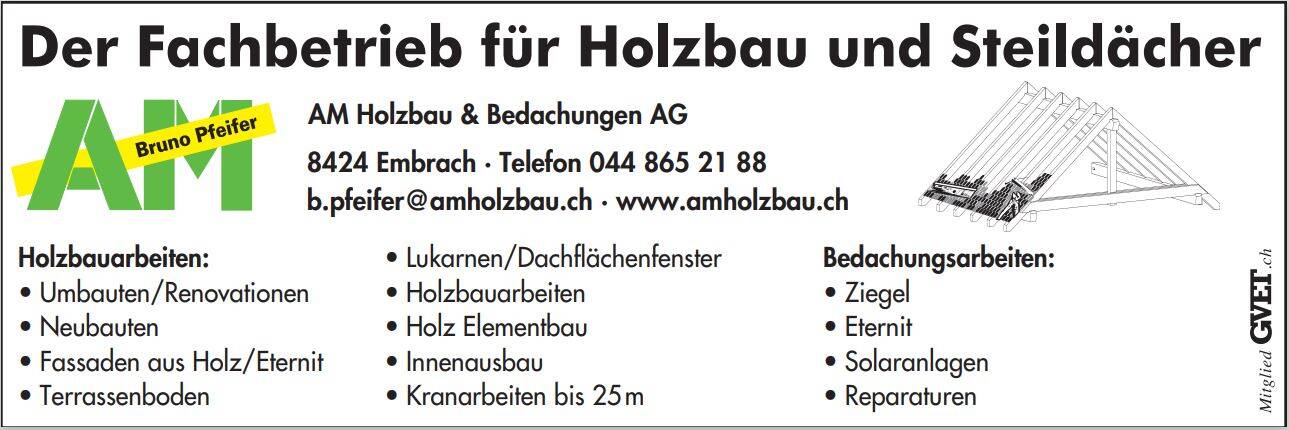 AM Holzbau & Bedachungen, Bier, Wein & Sein Hochfelden
